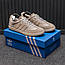 Чоловічі спортивні кросівки Adidas Samba (бежеві) стильні повсякденні кроси 2554 Адідас vkross, фото 8