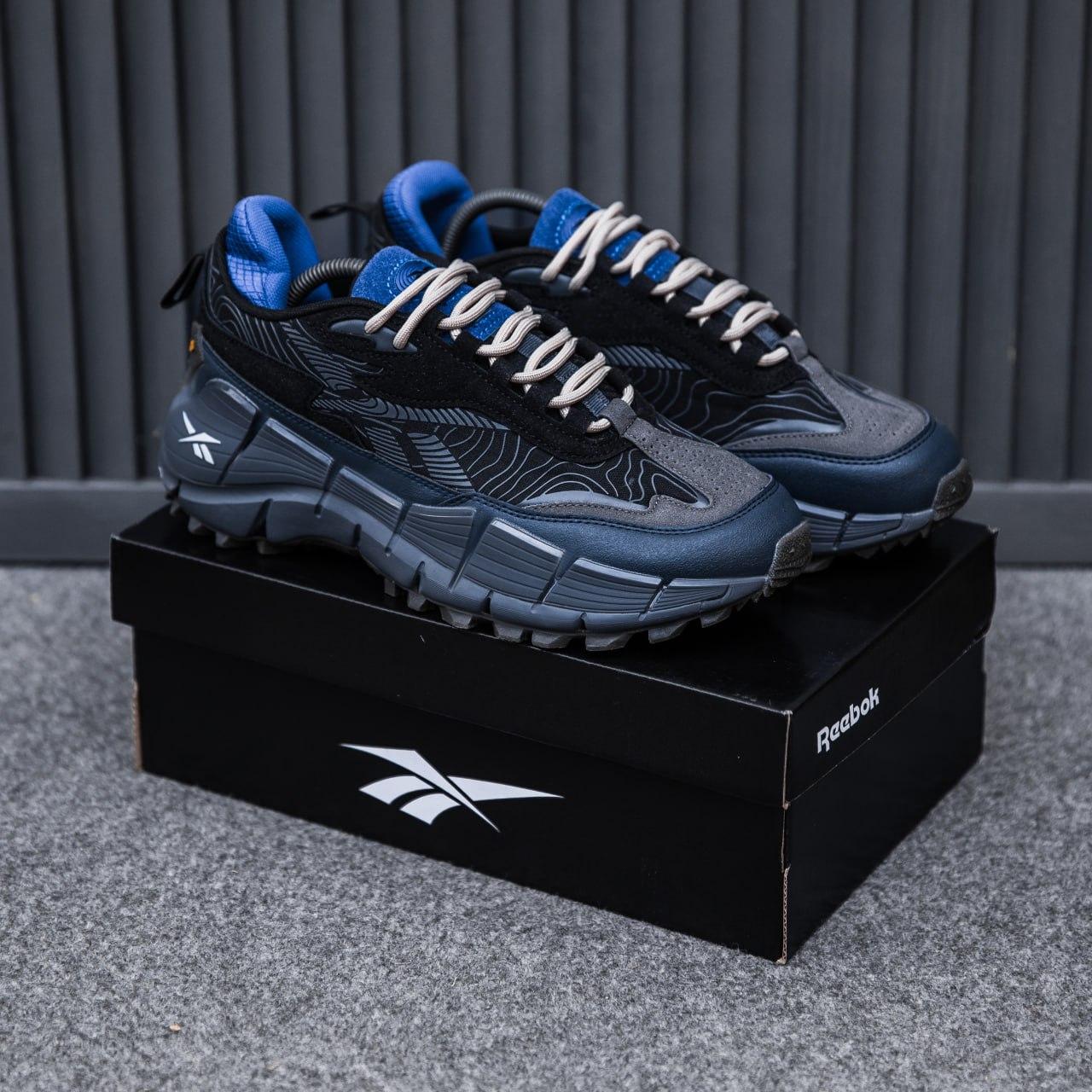 Чоловічі кросівки Reebok Zig Kinetica 2.5 Edge (сірі) модні спортивні кросівки 2560 Рибок vkross