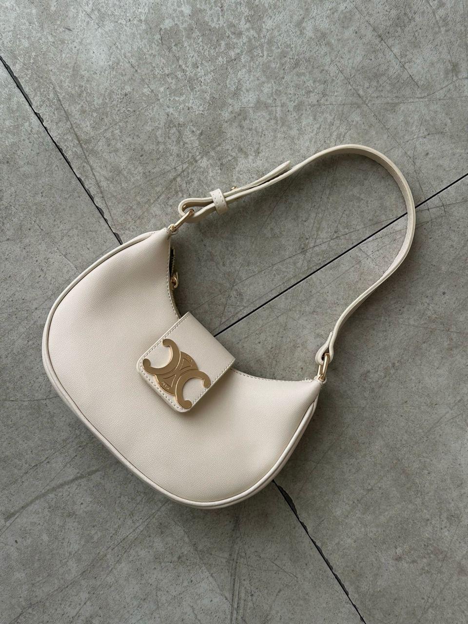Жіноча сумка Celine (молочна) модна сумочка для дівчини AS489 vkross, фото 1