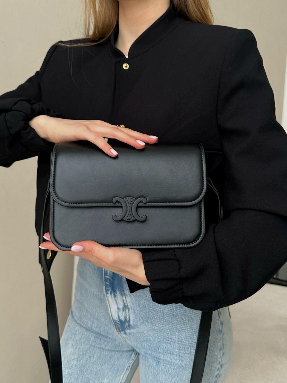 Жіноча сумка Celine (чорна) елегантна гарна зручна сумочка AS470 vkross