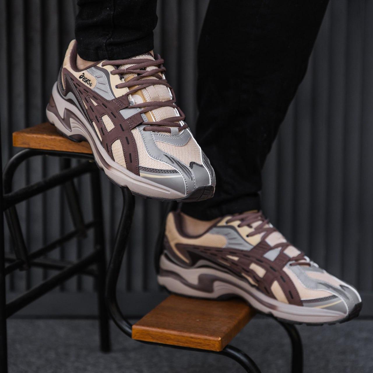 Кросівки чоловічі бежеві Asics Gel-preleus Beige Brown Grey  (14787), фото 1
