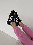Чоловічі кросівки Adidas Samba Black (чорні) стильні повсякденні кроси AS046 Адідас топ, фото 3