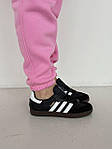 Чоловічі кросівки Adidas Samba Black (чорні) стильні повсякденні кроси AS046 Адідас топ, фото 9