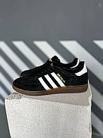 Чоловічі кросівки Adidas Handball Spezial Black Gum (чорні) повсякденні кроси art0558 Адідас vkross