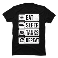 Футболка Eat Sleep Tanks Repeat