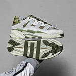 Чоловічі кросівки Adidas Niteball (сірі із зеленим) стильні повсякденні кроси 2551 Адідас топ, фото 4