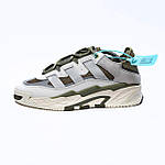 Чоловічі кросівки Adidas Niteball (сірі із зеленим) стильні повсякденні кроси 2551 Адідас топ, фото 5