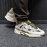 Чоловічі кросівки Adidas Niteball (сірі із зеленим) стильні повсякденні кроси 2551 Адідас топ, фото 8