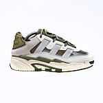 Чоловічі кросівки Adidas Niteball (сірі із зеленим) стильні повсякденні кроси 2551 Адідас топ, фото 10