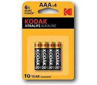 Батарейка Kodak Alkaline AАA (минипальчик, LR3 на блистере)