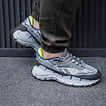 Чоловічі весняні кросівки Reebok Zig Kinetica 2.5 Edge (сірі) модні повсякденні кросівки 2559 Рибок топ, фото 9