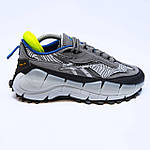 Чоловічі весняні кросівки Reebok Zig Kinetica 2.5 Edge (сірі) модні повсякденні кросівки 2559 Рибок топ, фото 10