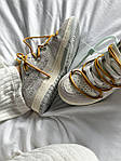 Чоловічі кросівки Nike Dunk Low Off-White Lot 37/50 (сірі) повсякденні демісезонні кросівки NK074 Найк топ, фото 10