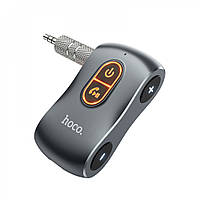 Модулятор FM Bluetooth Audio Receiver Hoco E73 Metal Grey