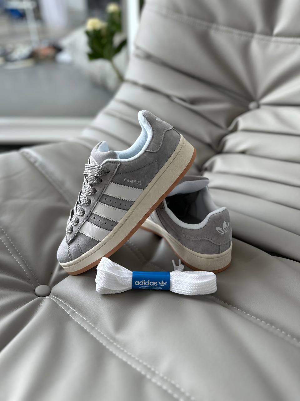 Жіночі демісезонні кросівки Adidas Campus 00s Core Grey (сірі) спортивні кроси art0570 Адідас vkross