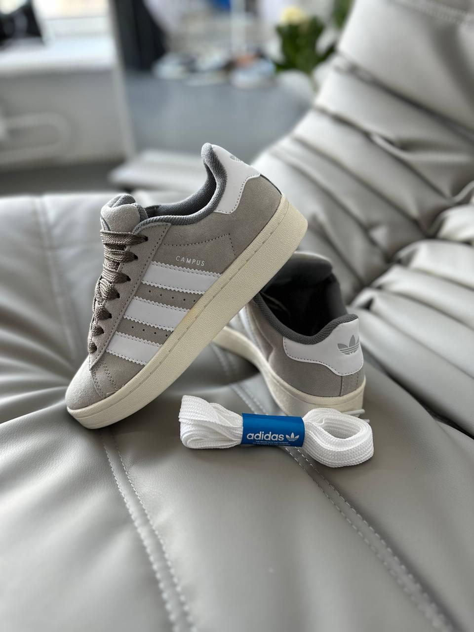 Жіночі демісезонні кросівки Adidas Campus 00s Light Grey (світло сірі) повсякденні кроси art0572 vkross