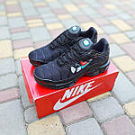 Чоловічі кросівки Nike TN AIR (чорні) низькі стильні кросівки 11022 Найк топ, фото 4