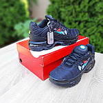 Чоловічі кросівки Nike TN AIR (чорні) низькі стильні кросівки 11022 Найк топ, фото 7