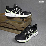 Чоловічі кросівки SALOM0N SUPO (чорні із салатовим) низькі повсякденні кроси 11103 Саломон топ, фото 6