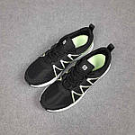Чоловічі кросівки SALOM0N SUPO (чорні із салатовим) низькі повсякденні кроси 11103 Саломон топ, фото 8