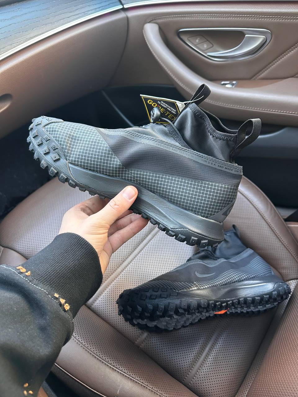 Чоловічі кросівки Nike ACG Mountain Fly GTX 'Dark Grey' (сірі) високі повсякденні кроси T001 Найк топ, фото 1