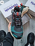 Чоловічі демі кроси Reebok Zig Kinetica II Edge gore-tex Black/Blue (чорні з блакитним) модні 1285TP Рибок топ, фото 2