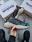 Чоловічі демі кроси Reebok Zig Kinetica II Edge gore-tex Black/Blue (чорні з блакитним) модні 1285TP Рибок топ, фото 4