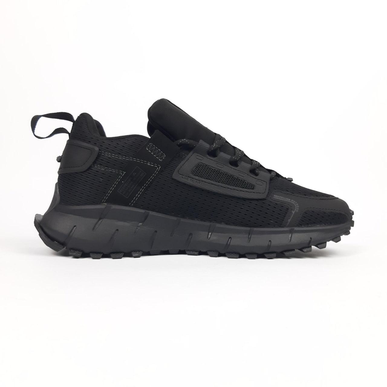 Чоловічі кросівки Reebok Zig Kinetica Edge (чорні) модні повсякденні кросівки 11127 Рибок vkross, фото 1