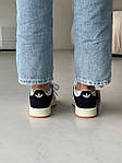 Чоловічі кросівки Adidas Campus OOS Black Premium (чорні) повсякденні кроси A00125 Адідас топ, фото 7