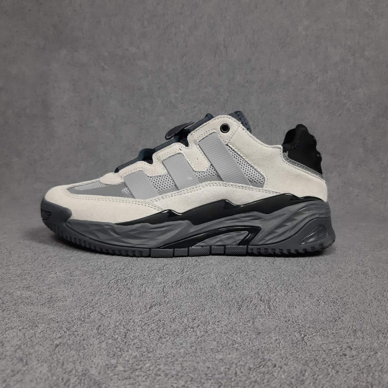 Чоловічі кросівки Adidas Niteball (сірі) стильні повсякденні кроси 11106 Адідас топ, фото 1