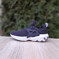 Женские кроссовки Nike React PRESTO (черные с белым) модные демисезонные кроссы 20867 Найк 38 vkross