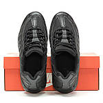 Чоловічі кросівки Nike Air Max 95 (чорні) модні повсякденні кроси 14536 Найк топ, фото 8