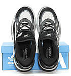 Чоловічі кросівки Adidas Niteball (чорні із сірим) стильні повсякденні кроси 14540 Адідас топ, фото 8