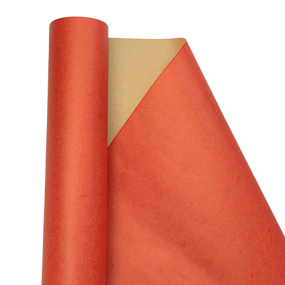 Подарунковий папір ретро (406) червона цегла + крафт