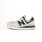 Чоловічі демісезонні кросівки New Balance 574 (світло сірі) спортивні стильні кроси 11109 Нью Беленс топ, фото 2