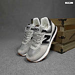 Чоловічі демісезонні кросівки New Balance 574 (світло сірі) спортивні стильні кроси 11109 Нью Беленс топ, фото 8