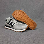 Чоловічі демісезонні кросівки New Balance 574 (світло сірі) спортивні стильні кроси 11109 Нью Беленс топ, фото 9