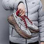 Чоловічі кросівки Reebok Zig Kinetica 2.5 Edge (сірі з коричневим) модні кросівки 2589 Рібок топ, фото 5