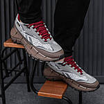 Чоловічі кросівки Reebok Zig Kinetica 2.5 Edge (сірі з коричневим) модні кросівки 2589 Рібок топ, фото 8