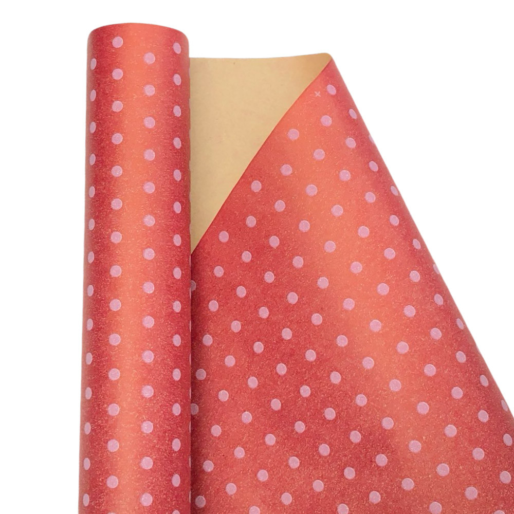 Подарунковий папір ретро (141) біле на бордовому + крафт, фото 1