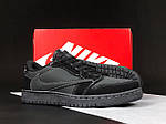 Чоловічі кросівки Nike Air Jordan 1 Retro Low OG SP Travis Scott (чорні) стильні 12052 Найк топ, фото 6