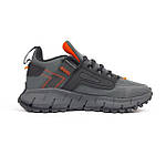 Чоловічі кросівки Reebok Zig Kinetica Edge (сірі з жовтогарячим) повсякденні кросівки 11133 Рибок топ, фото 2