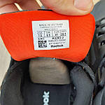 Чоловічі кросівки Reebok Zig Kinetica Edge (сірі з жовтогарячим) повсякденні кросівки 11133 Рибок топ, фото 6