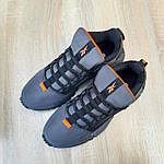 Чоловічі кросівки Reebok Zig Kinetica Edge (сірі з жовтогарячим) повсякденні кросівки 11133 Рибок топ, фото 9