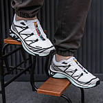 Чоловічі кросівки Salomon XT-6 (білі) низькі повсякденні кроси 2563 Саломон топ, фото 2