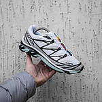 Чоловічі кросівки Salomon XT-6 (білі) низькі повсякденні кроси 2563 Саломон топ, фото 4