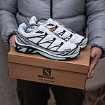 Чоловічі кросівки Salomon XT-6 (білі) низькі повсякденні кроси 2563 Саломон топ, фото 6