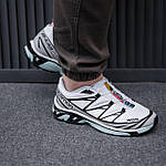 Чоловічі кросівки Salomon XT-6 (білі) низькі повсякденні кроси 2563 Саломон топ, фото 7