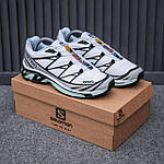 Чоловічі кросівки Salomon XT-6 (білі) низькі повсякденні кроси 2563 Саломон топ, фото 8