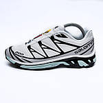 Чоловічі кросівки Salomon XT-6 (білі) низькі повсякденні кроси 2563 Саломон топ, фото 10